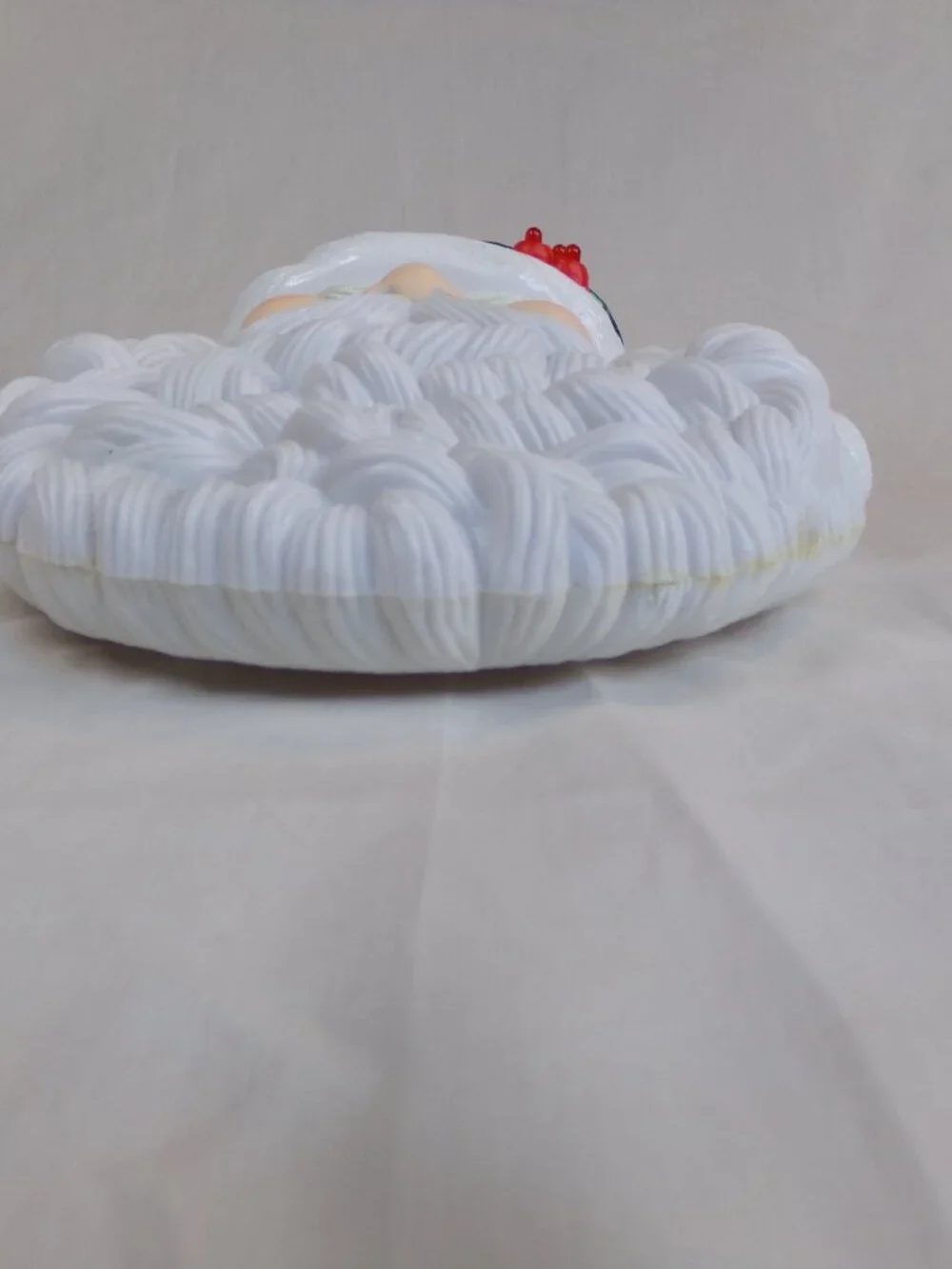 Vintage Santa Claus Christmas Hanging Decor Plastic Molded 1995